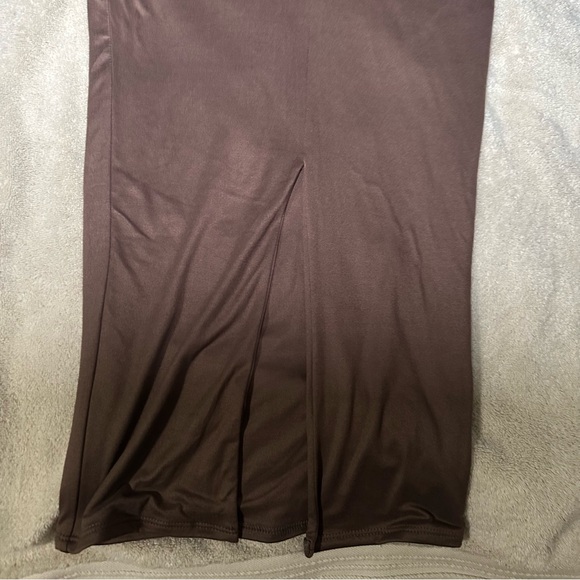 Long Brown Tube Dress - Picture 6 of 7